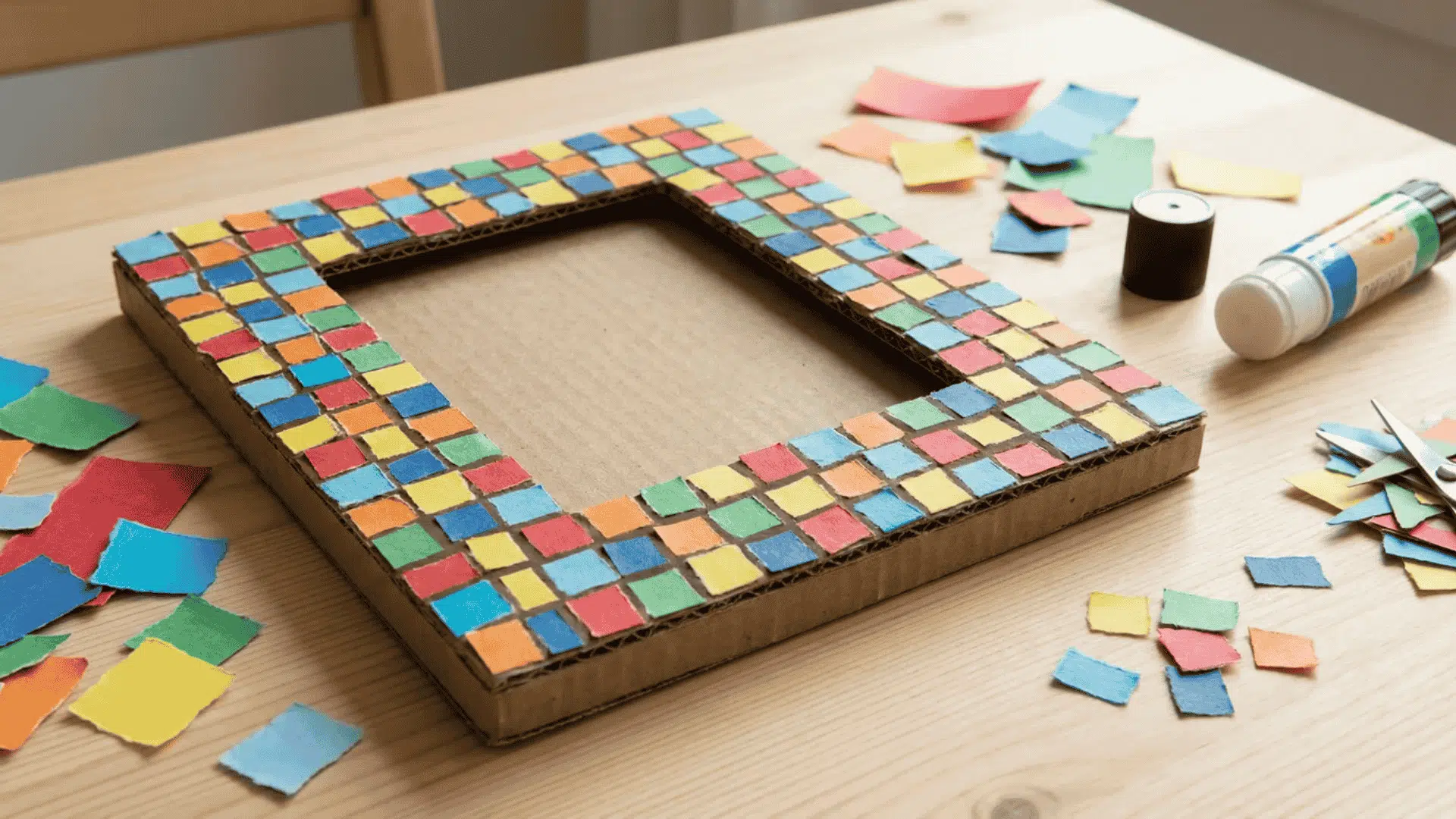 paper mosaic picture frame