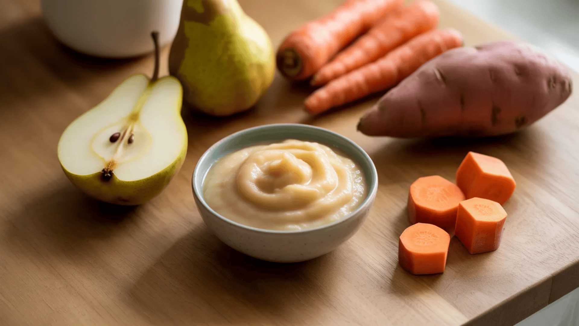 pear sweet potato carrot puree