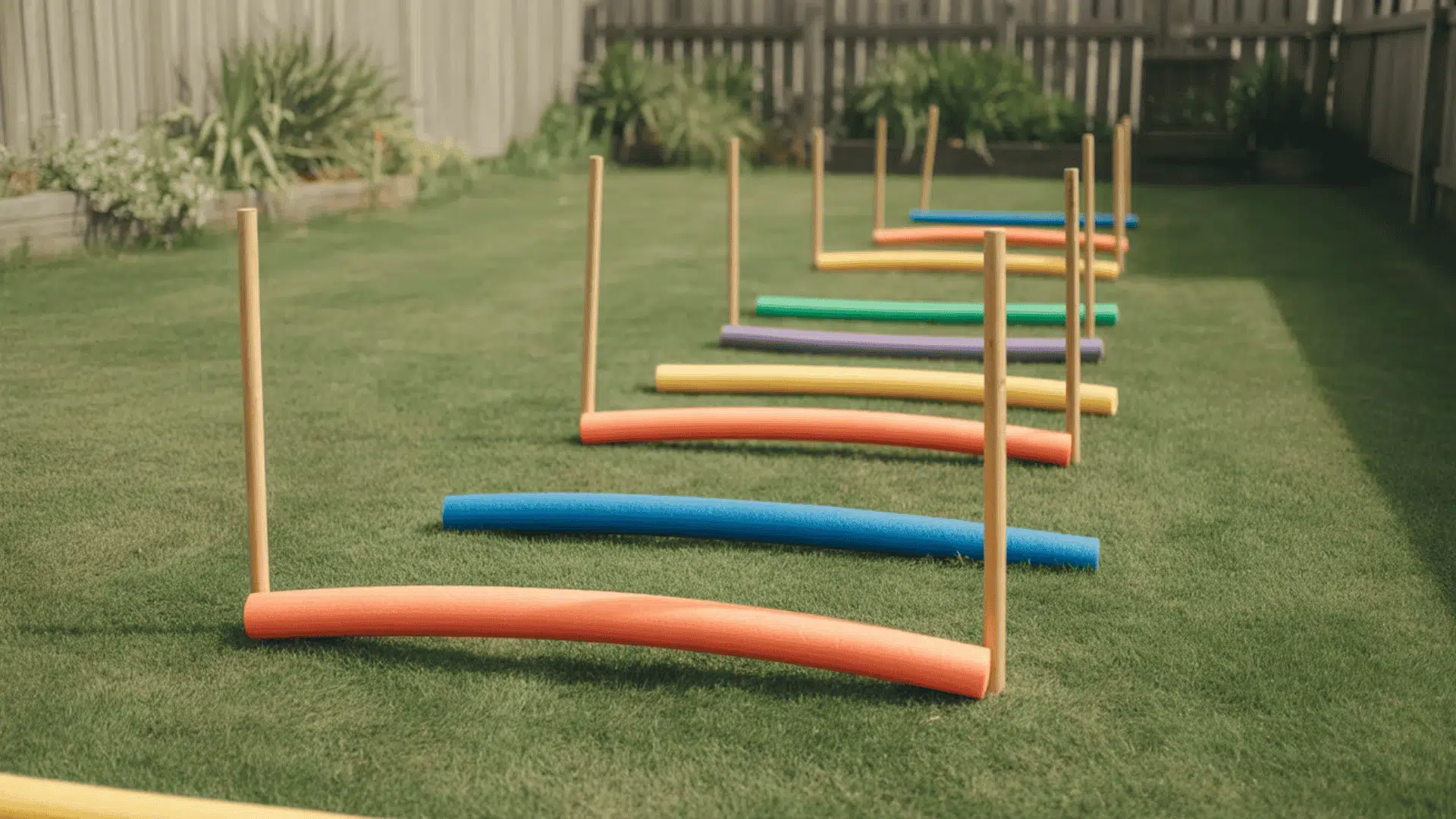pool noodle hurdles