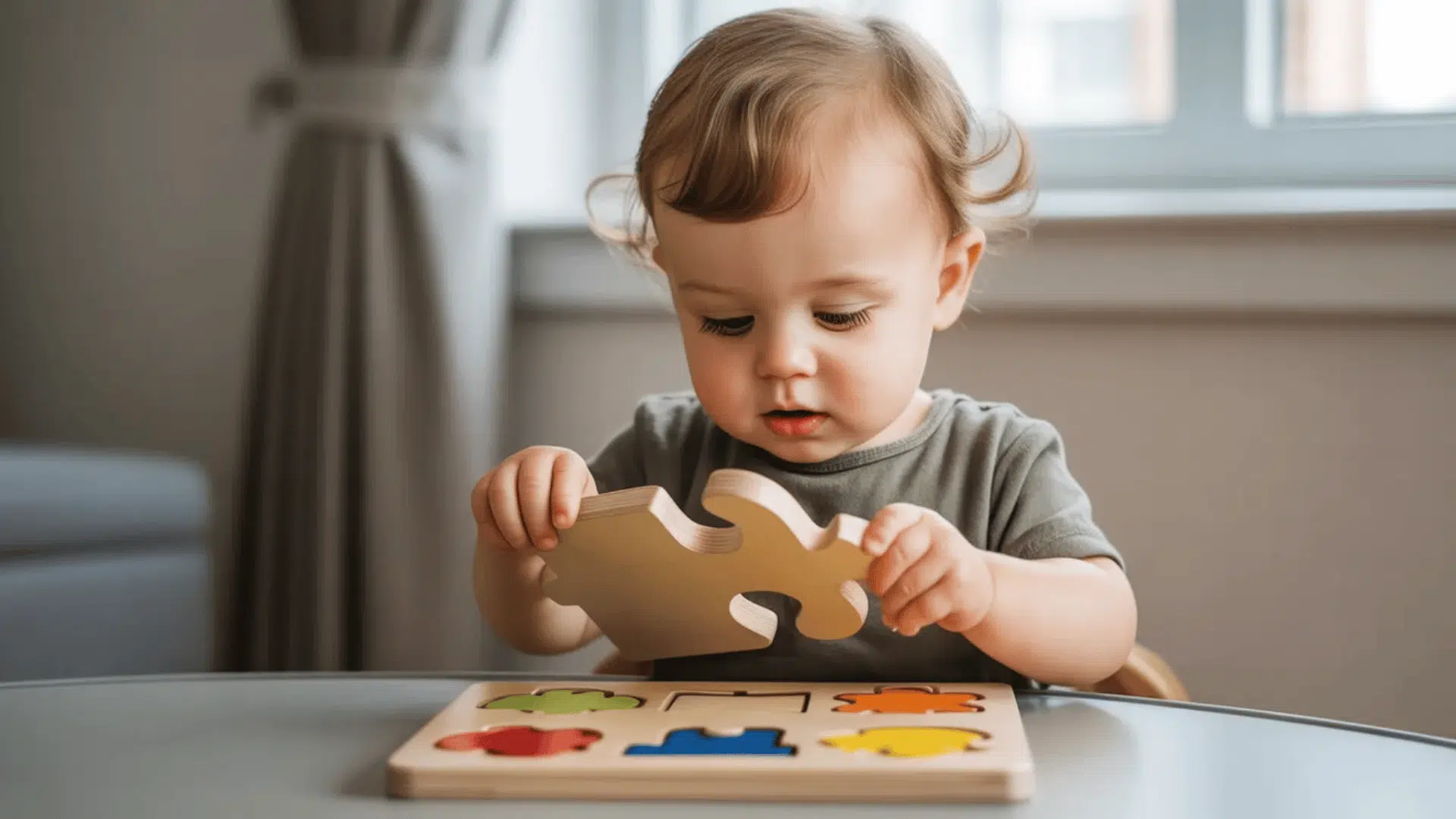 shape sorter or simple puzzles