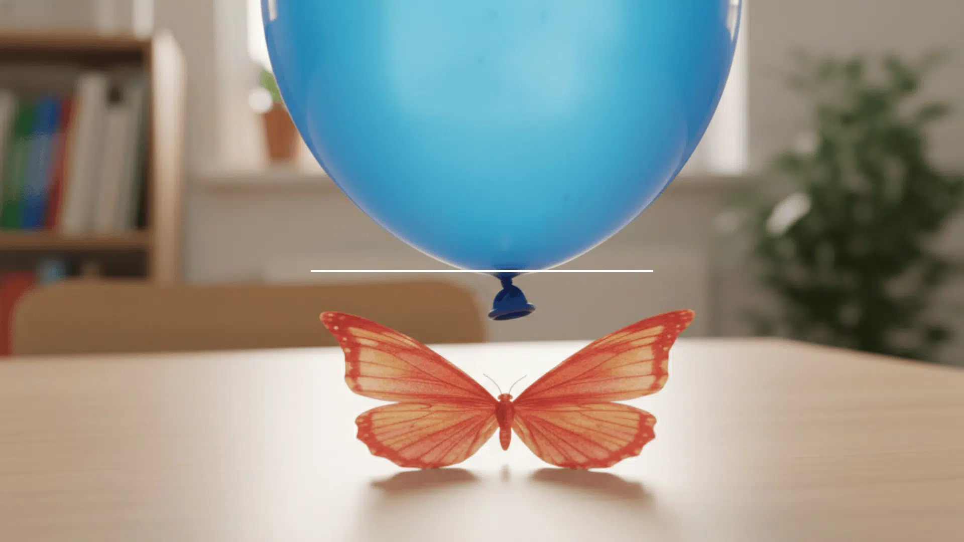 static electricity butterfly experiment