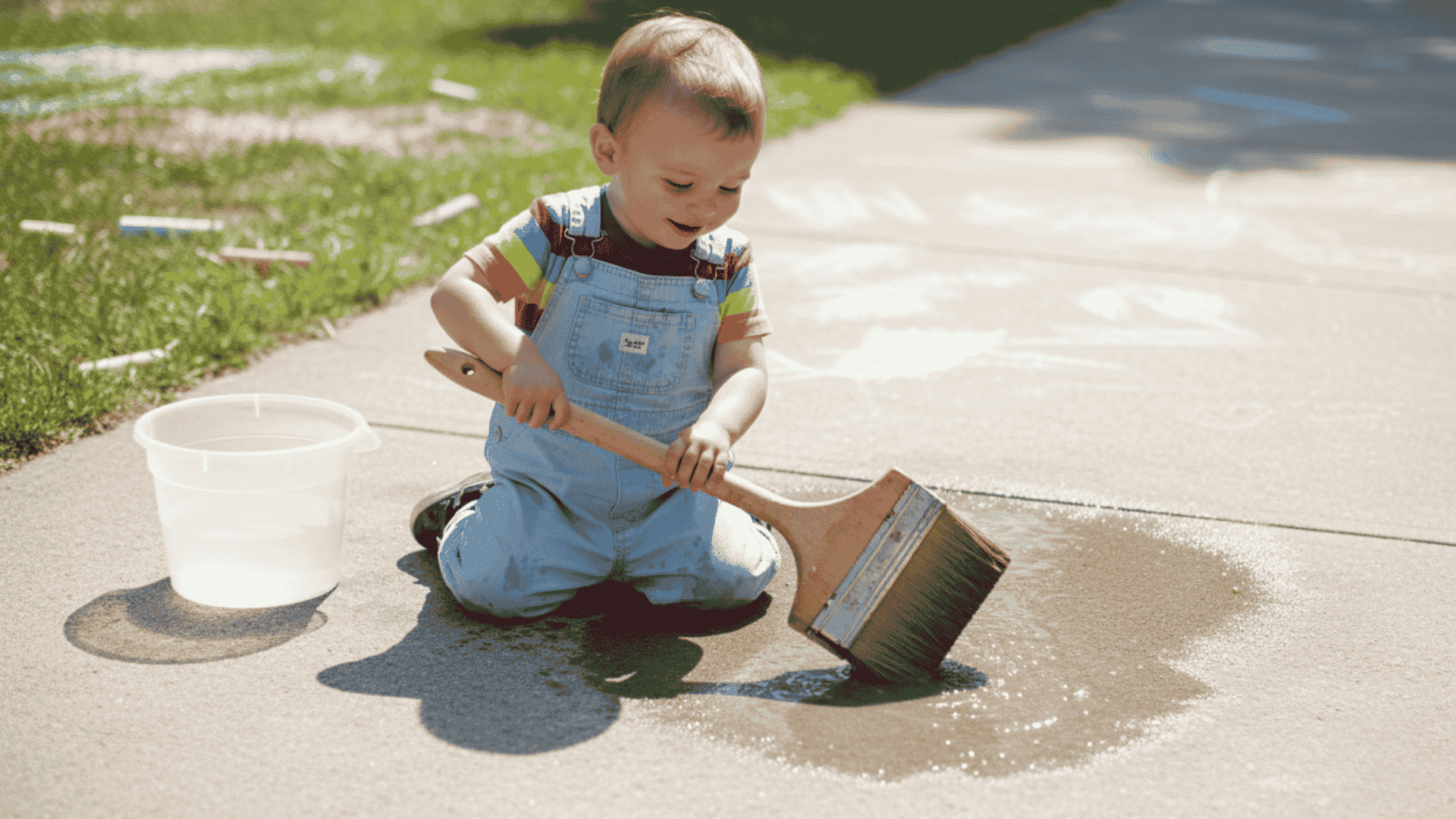 toddler safe water painting