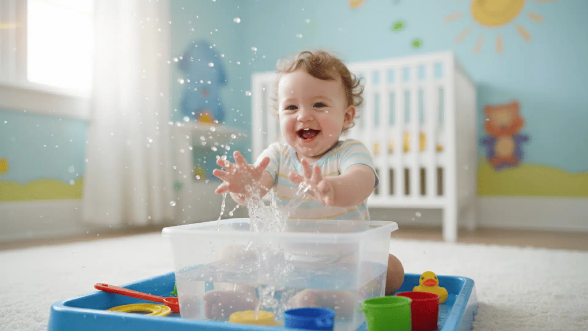 water play for texture exploration