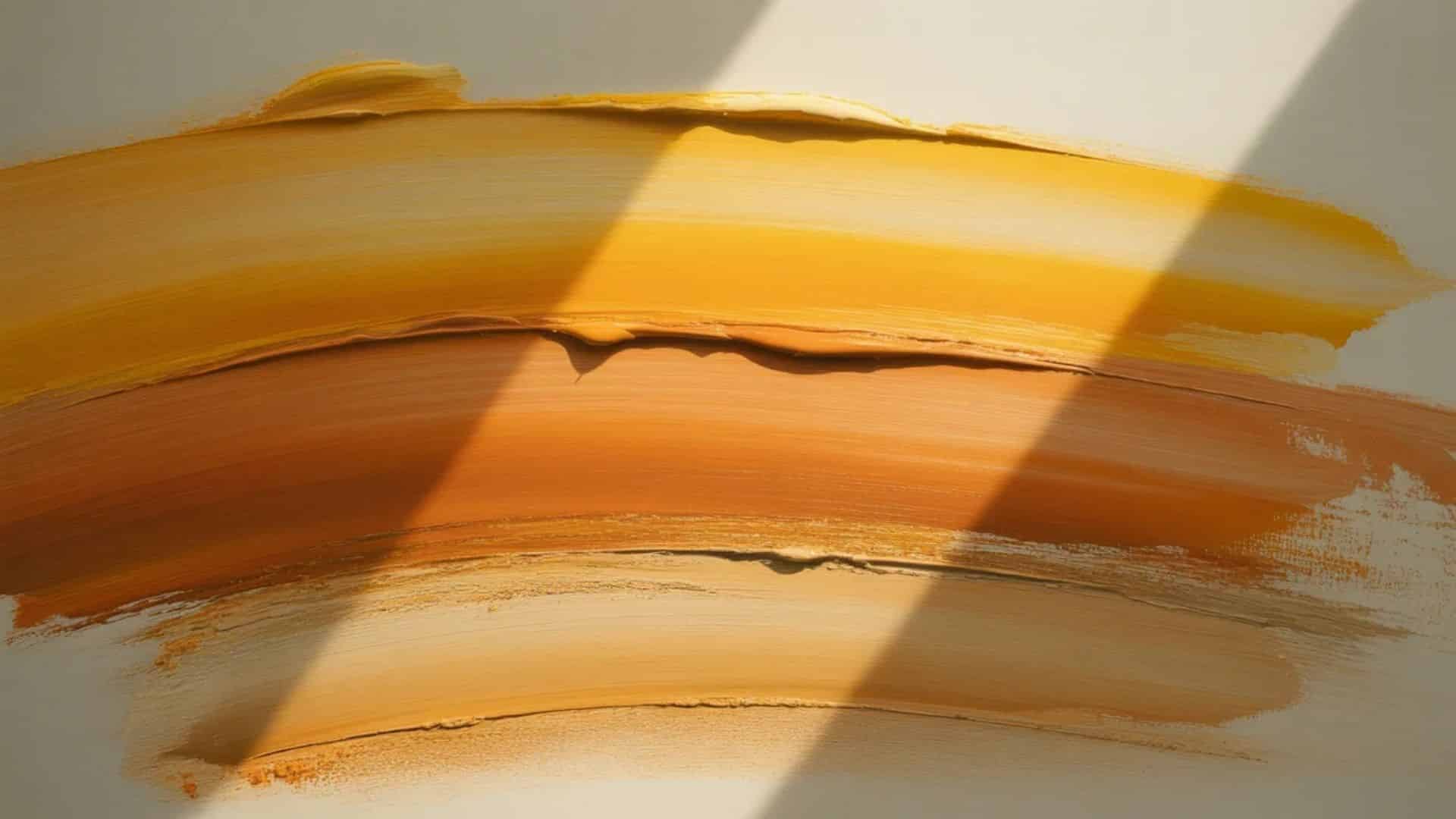 Layering paint to create depth and texture on a canvas.